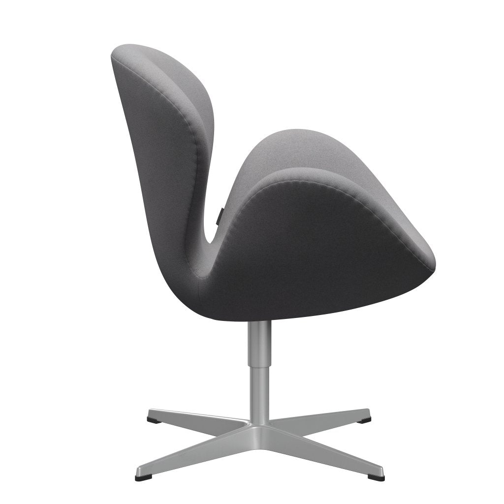 Fritz Hansen Chaise salon de cygne, gris gris / tonus argenté