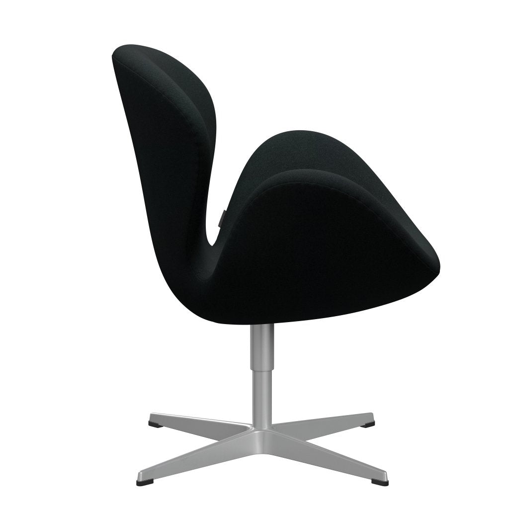 Silla de salón Fritz Hansen Swan, plateado gris/tono negro