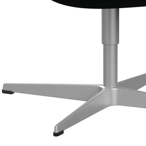 Sedia fritz Hansen Swan Lounge, grigio argento/tonus nero