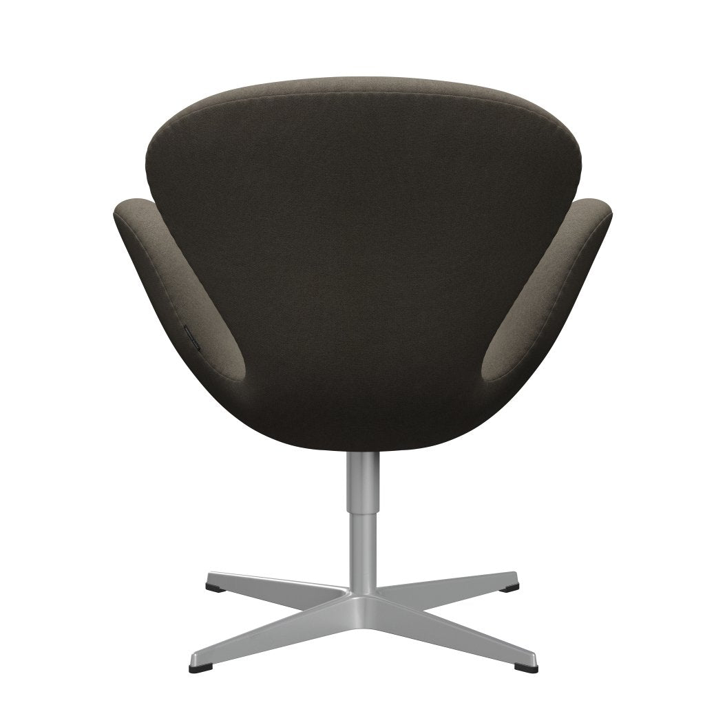 Fritz Hansen Swan Lounge Chair, Silver Grey/Tonus Dusty Brown