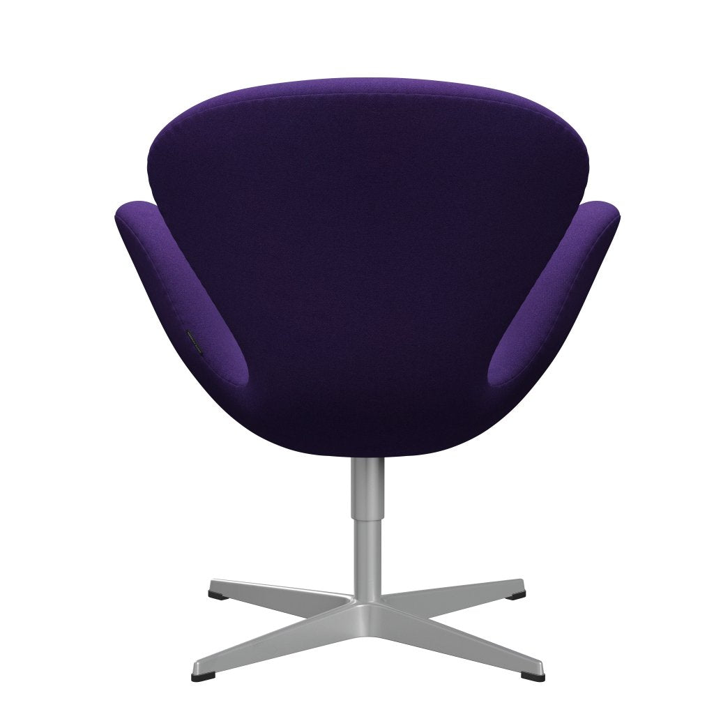 Fritz Hansen Swan Lounge Chair, Silver Gray/Tonus Violet