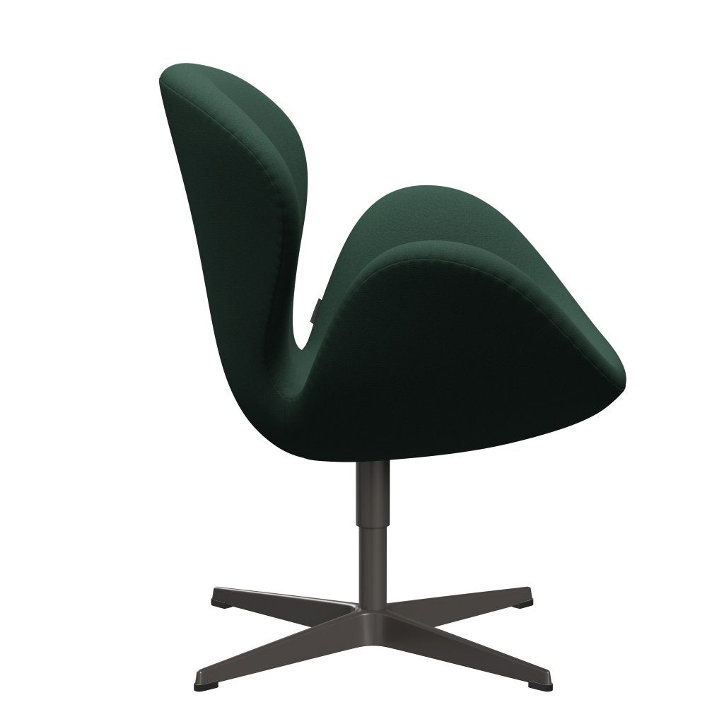 Sedia da salone Fritz Hansen Swan, calda grafite/Christianshavn Dark Green Uni