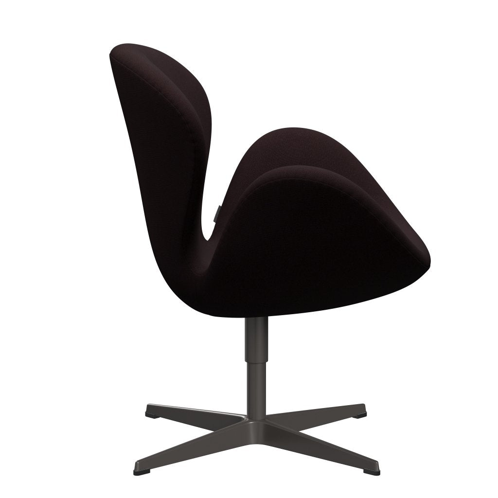 Fritz Hansen Swan Lounge Chair, Warm Graphite/ChristianShavn Dark Red Uni