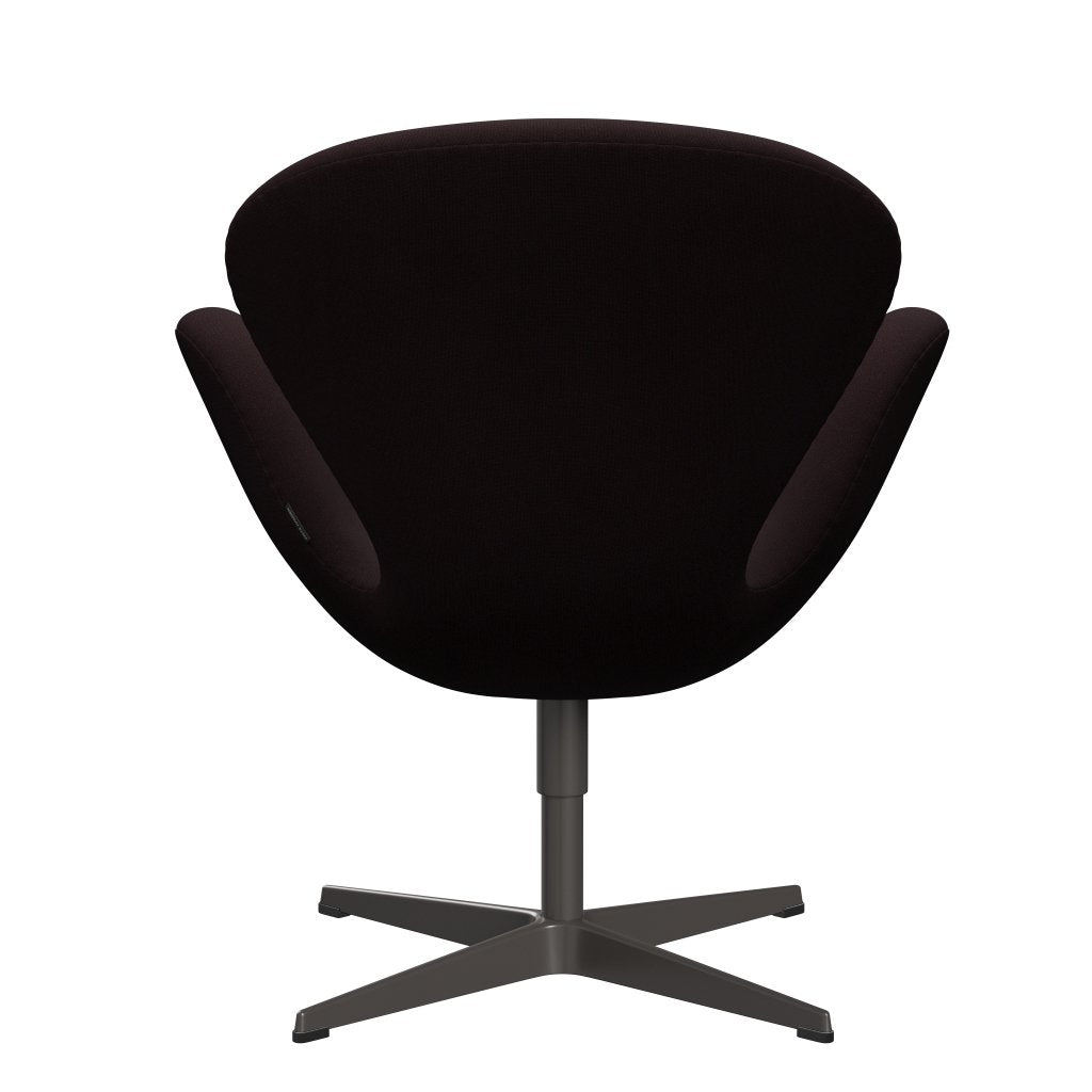 Fritz Hansen Swan Lounge Chair, Graphite chaud / Christianshavn Dark Red Uni