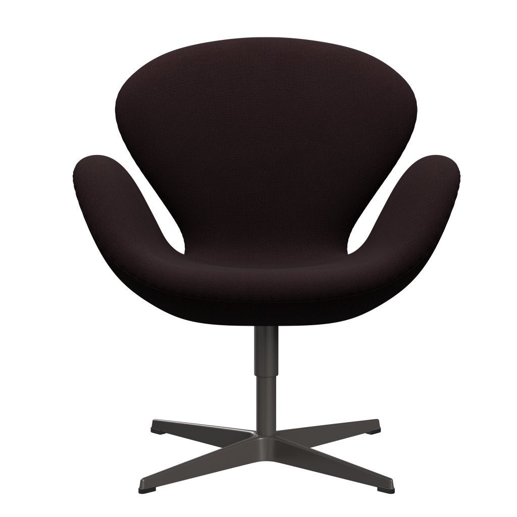 Fritz Hansen Swan Lounge Chair, Warm Graphite/ChristianShavn Dark Red Uni