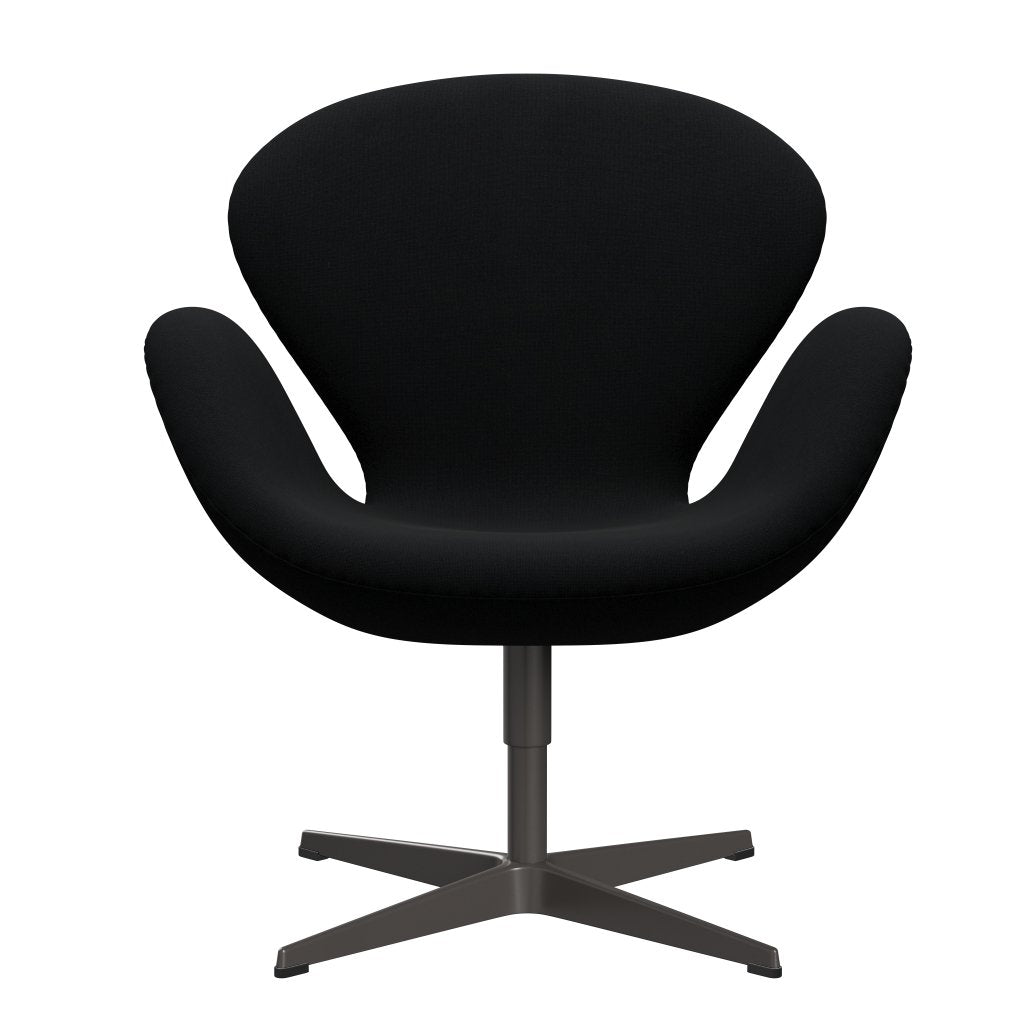 Sedia fritz Hansen Swan Lounge, calda grafite/Christianshavn Black Uni