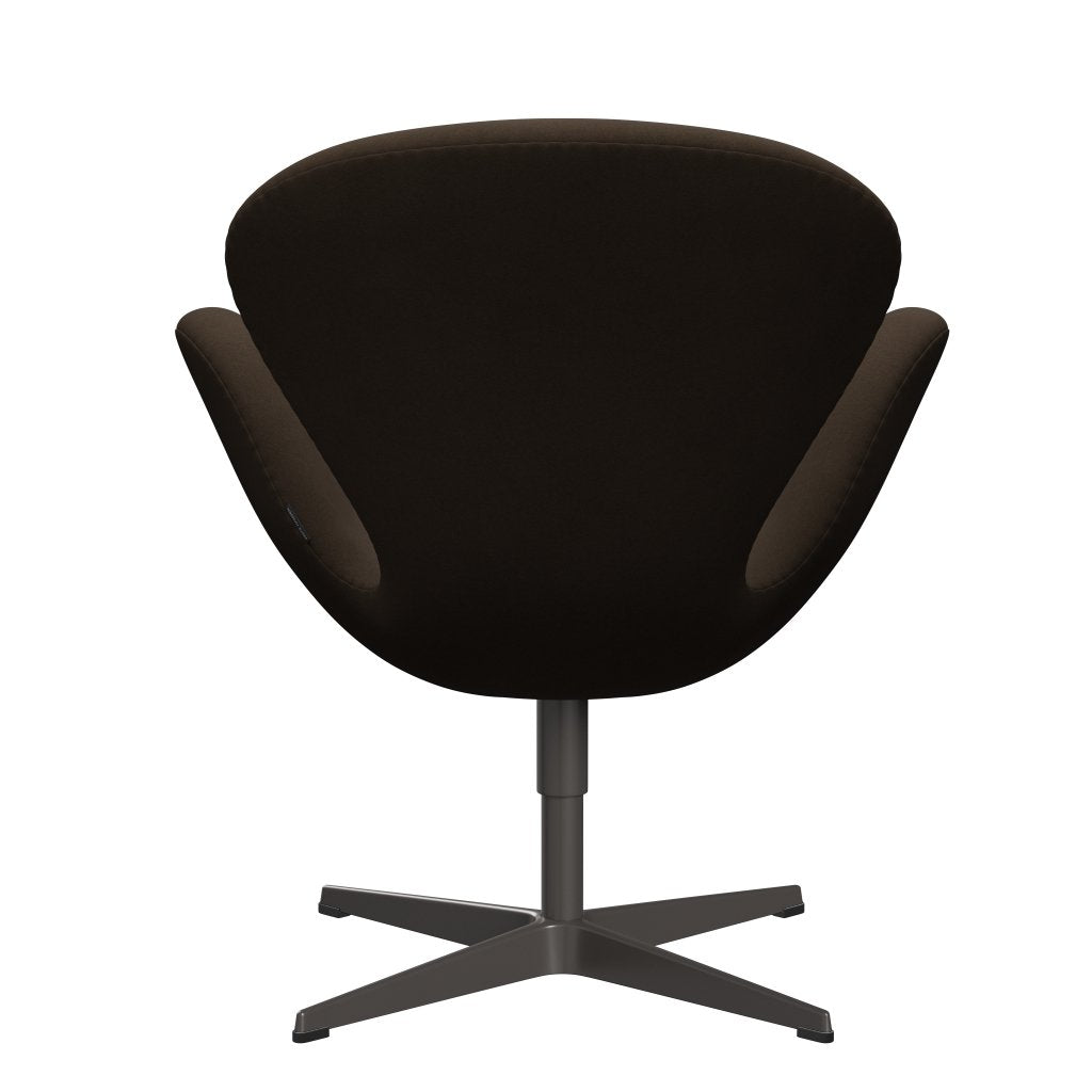 Sedia fritz Hansen Swan Lounge, grafite calda/comfort beige/sabbia