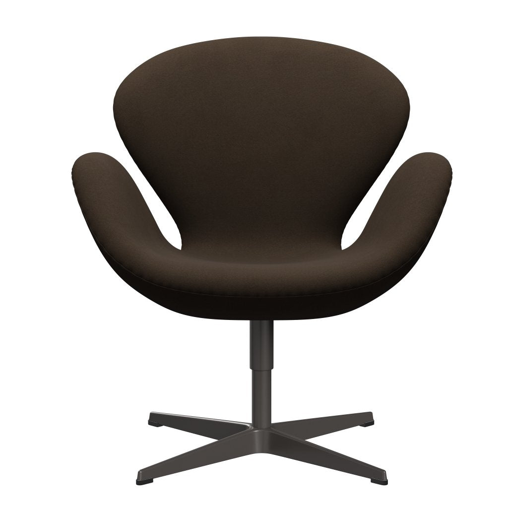 Fritz Hansen Swan Lounge Stuhl, warmer Graphit/Komfort Beige/Sand