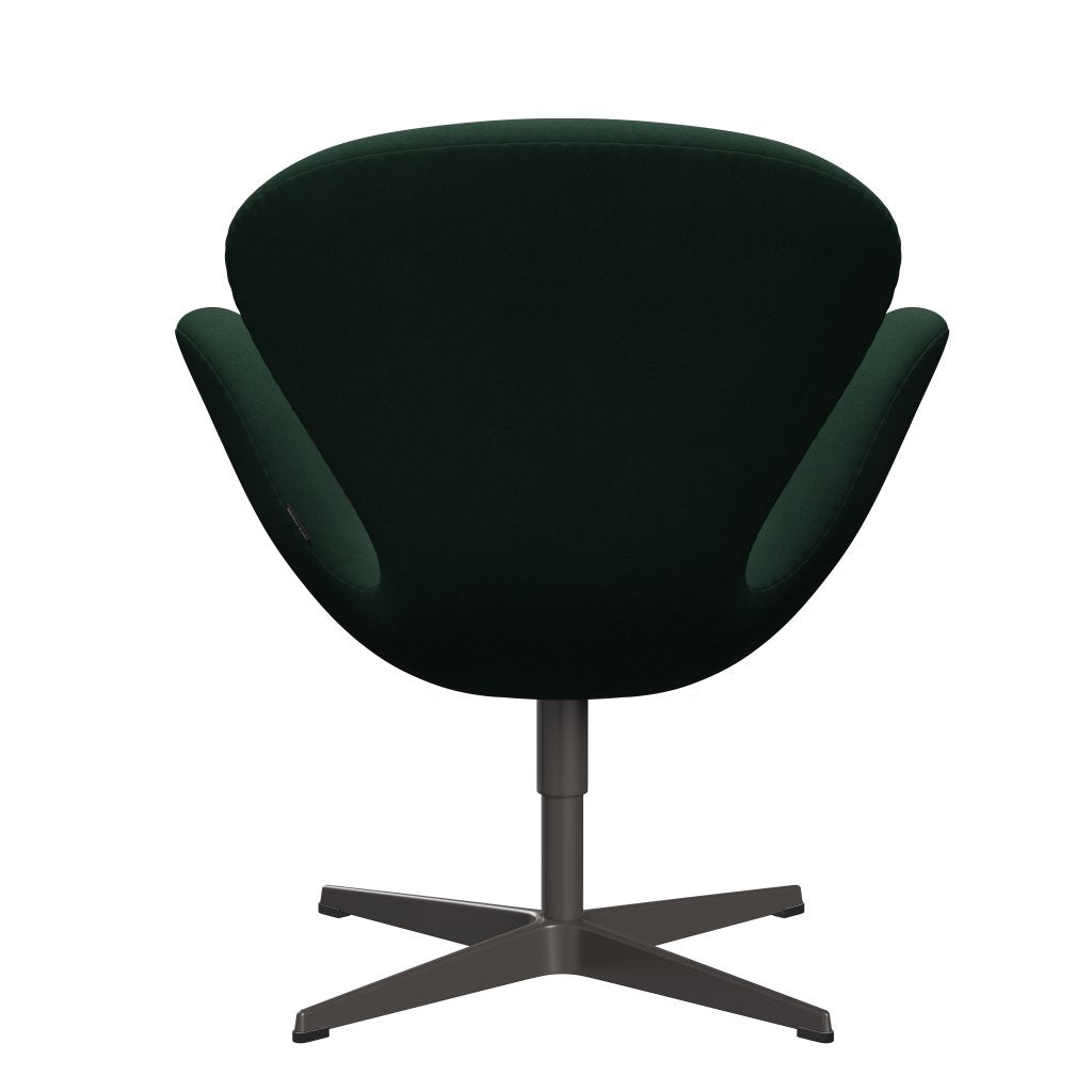 Sillón Fritz Hansen Swan, grafito cálido/comodidad de color verde oscuro