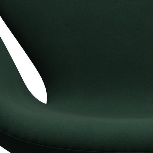 Sedia da salotto di fritz Hansen Swan, calda grafite/comfort verde scuro