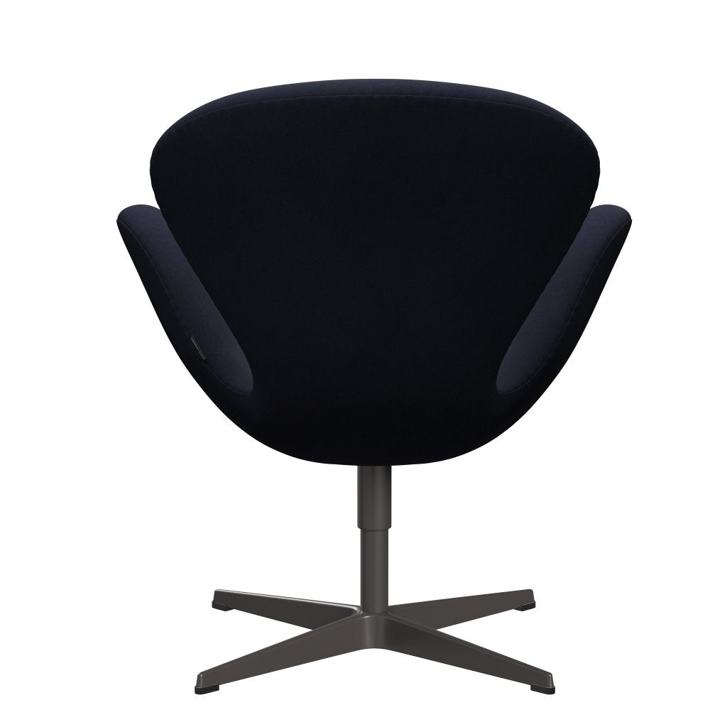 Fritz Hansen Swan Lounge Stuhl, warmer Graphit/Komfort Erde grau