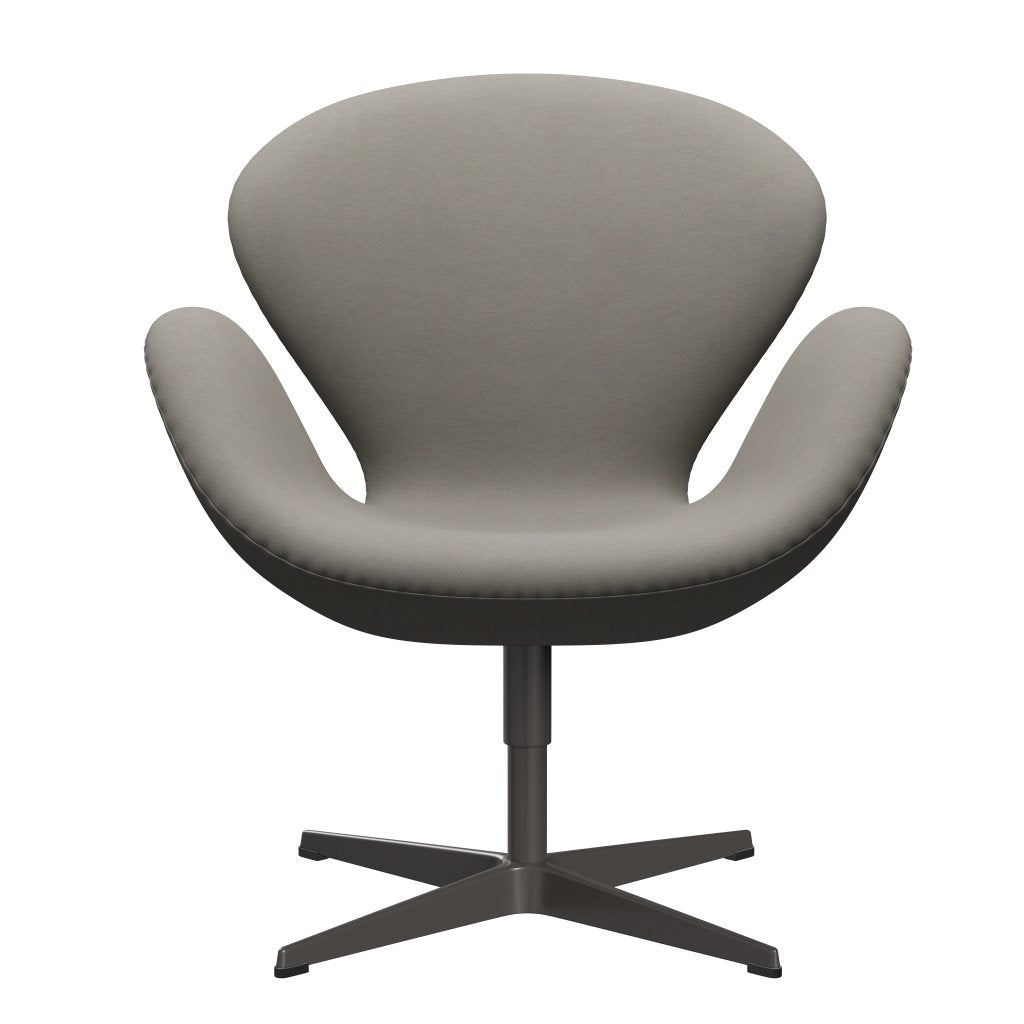 Fritz Hansen Chaise salon de cygne, graphite chaud / gris confort (60003)