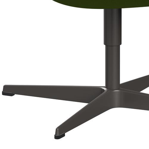 Sedia da salotto Fritz Hansen Swan, calda grafite/comfort verde (68011)