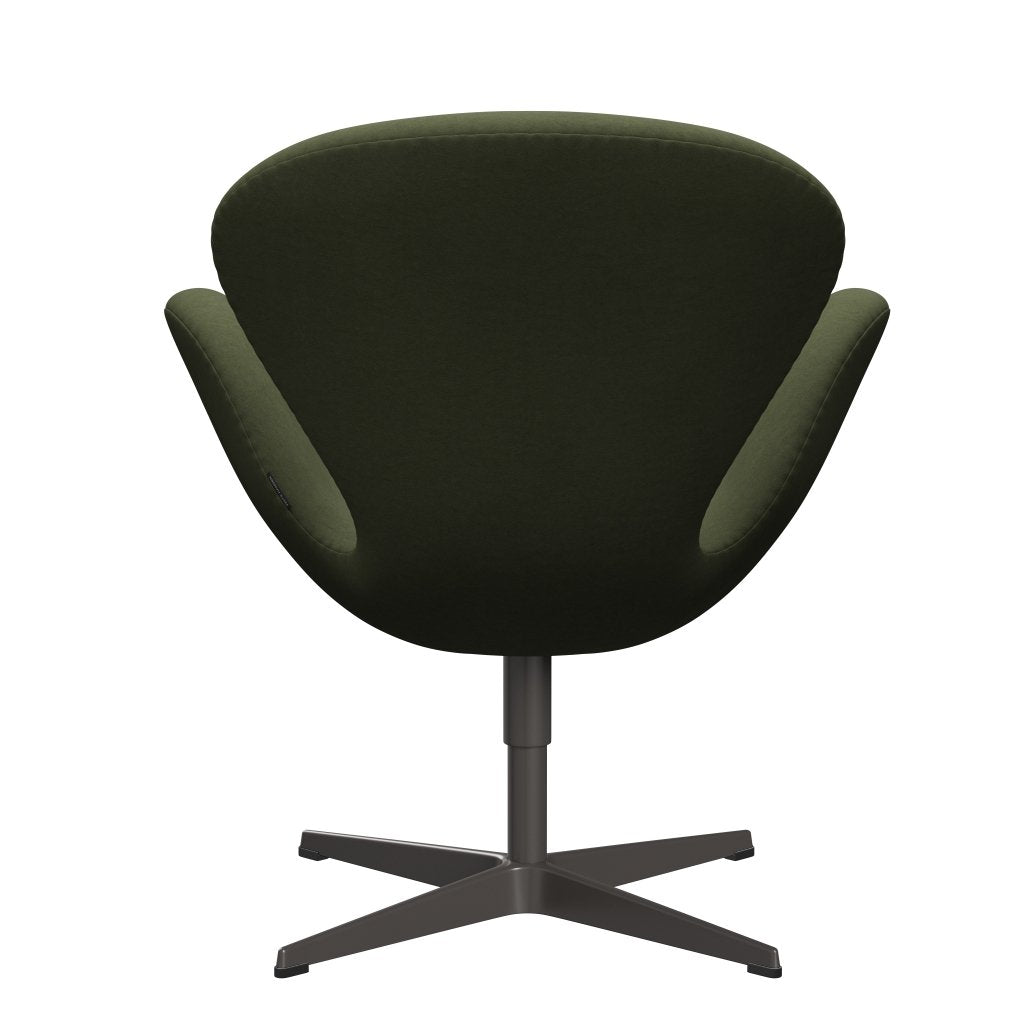 Sedia fritz Hansen Swan Lounge, grafite calda/comfort verde/grigio