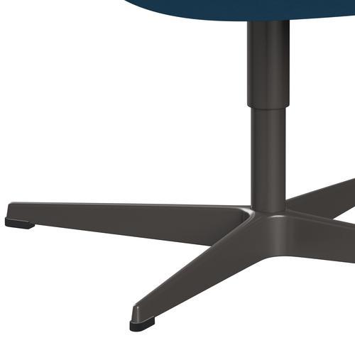 Fritz Hansen Swan Lounge Fix, graphite chaud / confort bleu clair (66010)