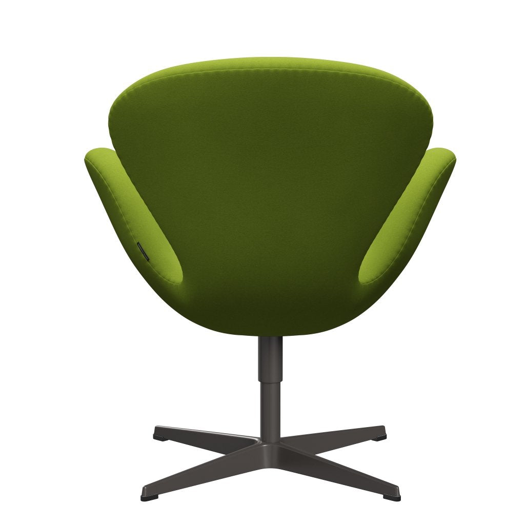 Sedia fritz Hansen Swan Lounge, grafite calda/comfort verde chiaro (68000)