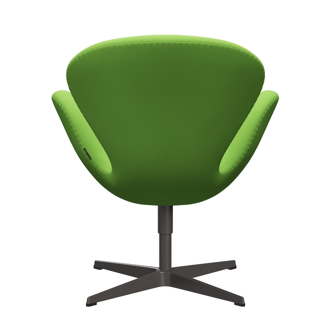 Fritz Hansen Swan Lounge Fix, Graphite chaud / confort vert clair (68010)