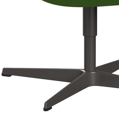 Sedia fritz Hansen Swan Lounge, grafite calda/comfort verde chiaro (68010)