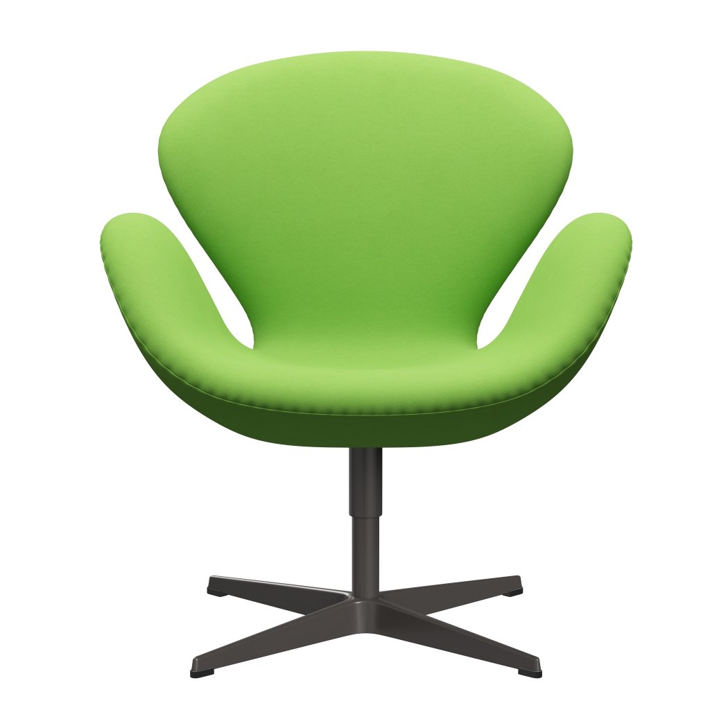 Fritz Hansen Swan Lounge -stoel, warm grafiet/comfort licht groen (68010)