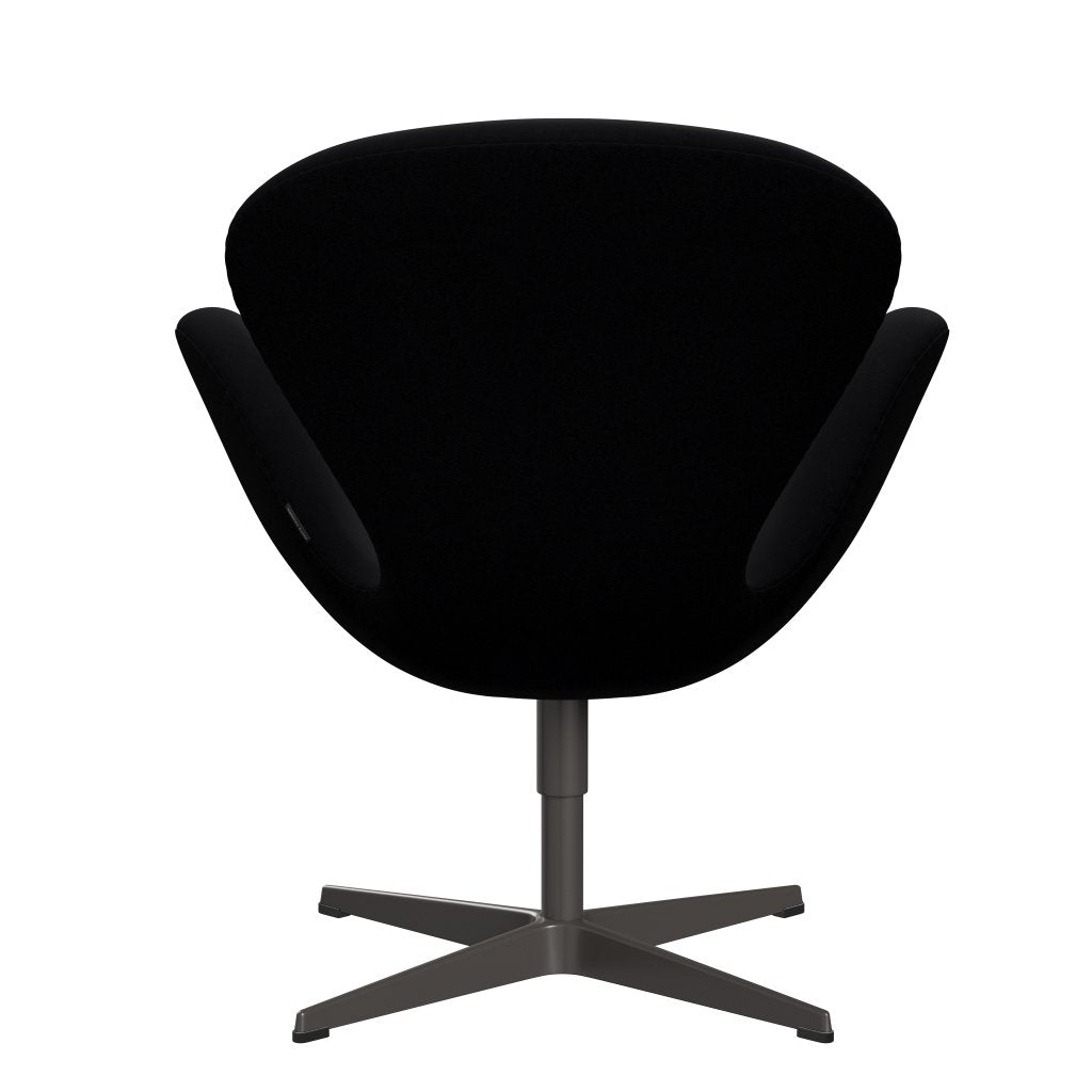 Fritz Hansen Swan Lounge Silla, Grafito cálido/confort negro (00050)