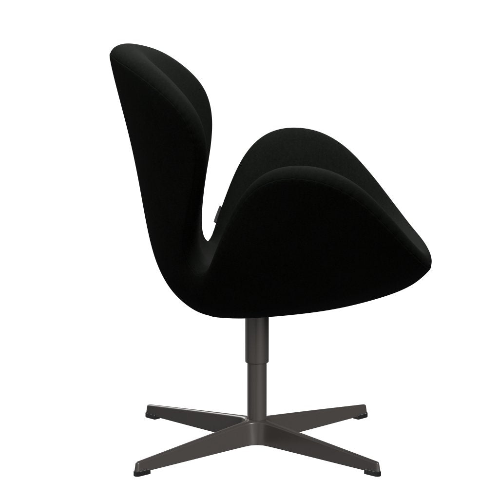 Sedia da salone Fritz Hansen Swan, calda grafite/comfort nero (60009)