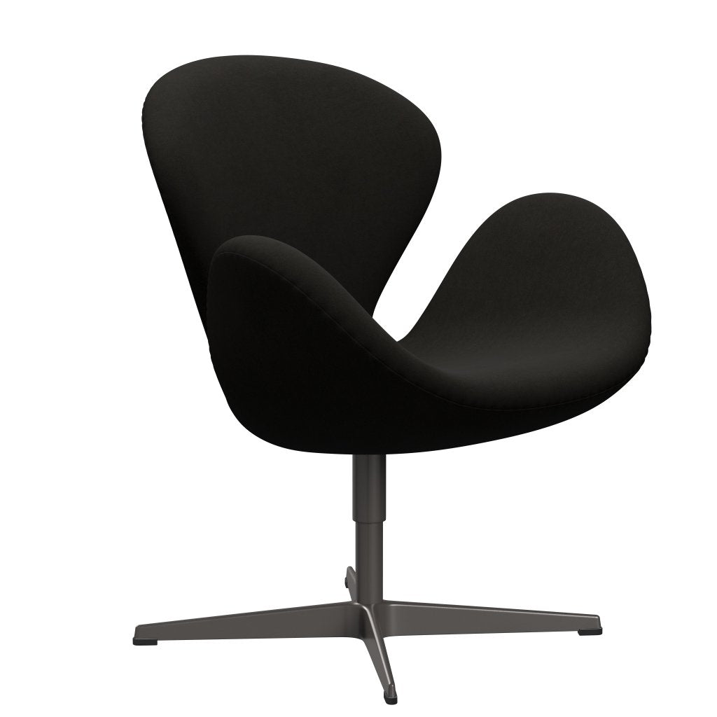 Fritz Hansen Swan Lounge Stuhl, warmer Graphit/Komfort Schwarz (61013)