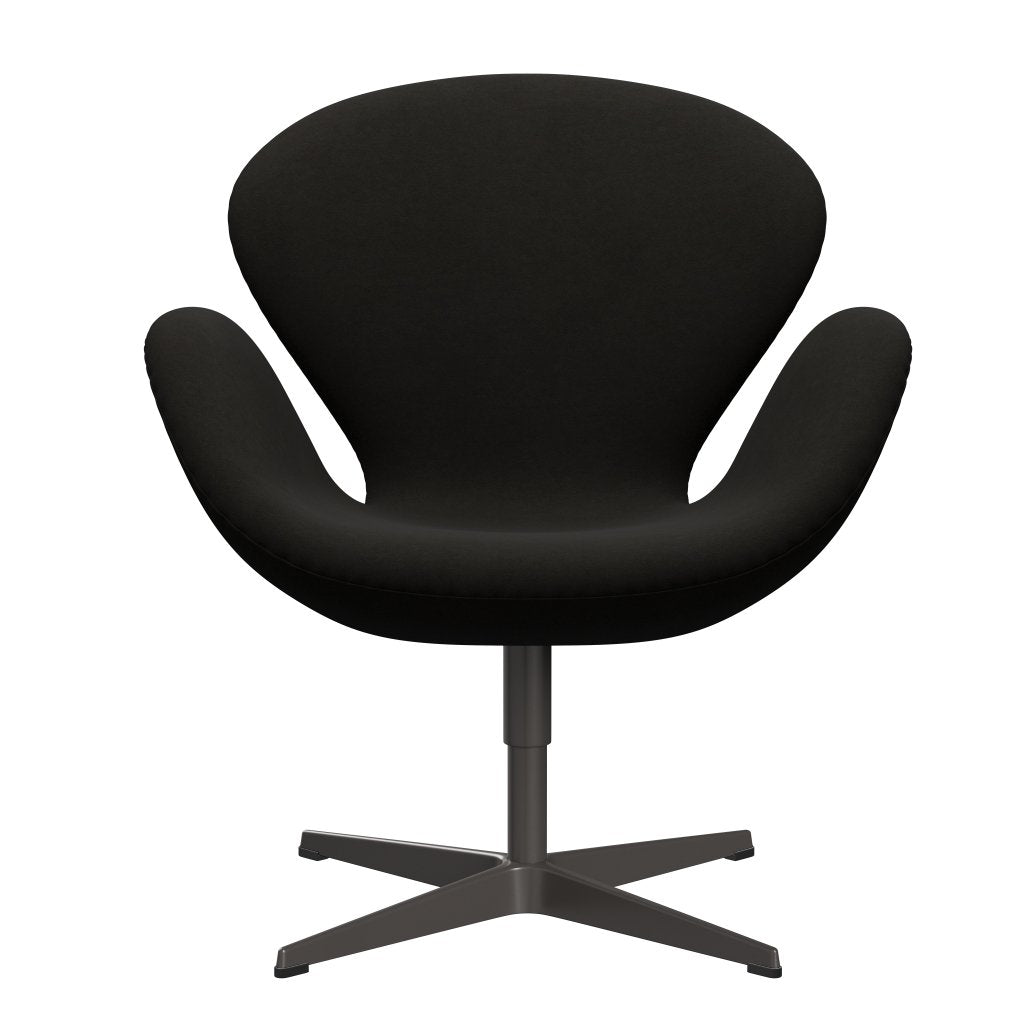 Fritz Hansen Swan Lounge Stuhl, warmer Graphit/Komfort Schwarz (61013)