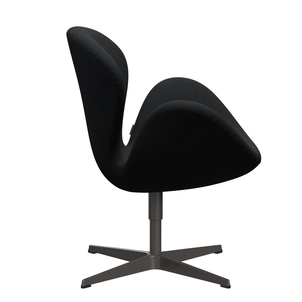 Fritz Hansen Swan Lounge stoel, warm grafiet/comfort zwart/grijs