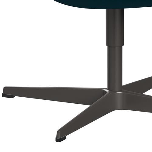 Sedia da salotto Fritz Hansen Swan, caldo turchese di grafite/comfort (67002)