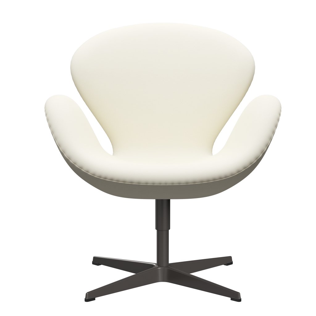 Fritz Hansen Swan Lounge Silla, Grafito cálido/comodidad blanca