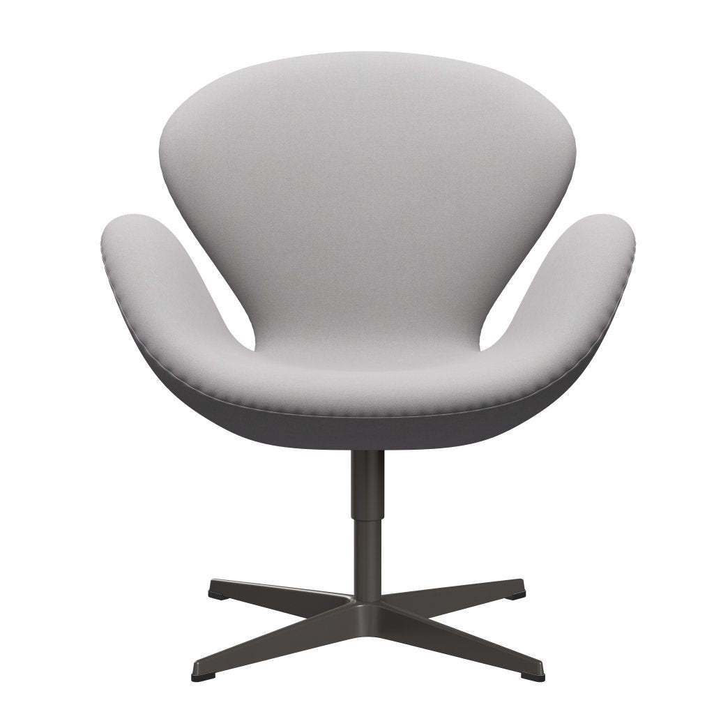 Sedia fritz Hansen Swan Lounge, calda grafite/comfort bianco/grigio