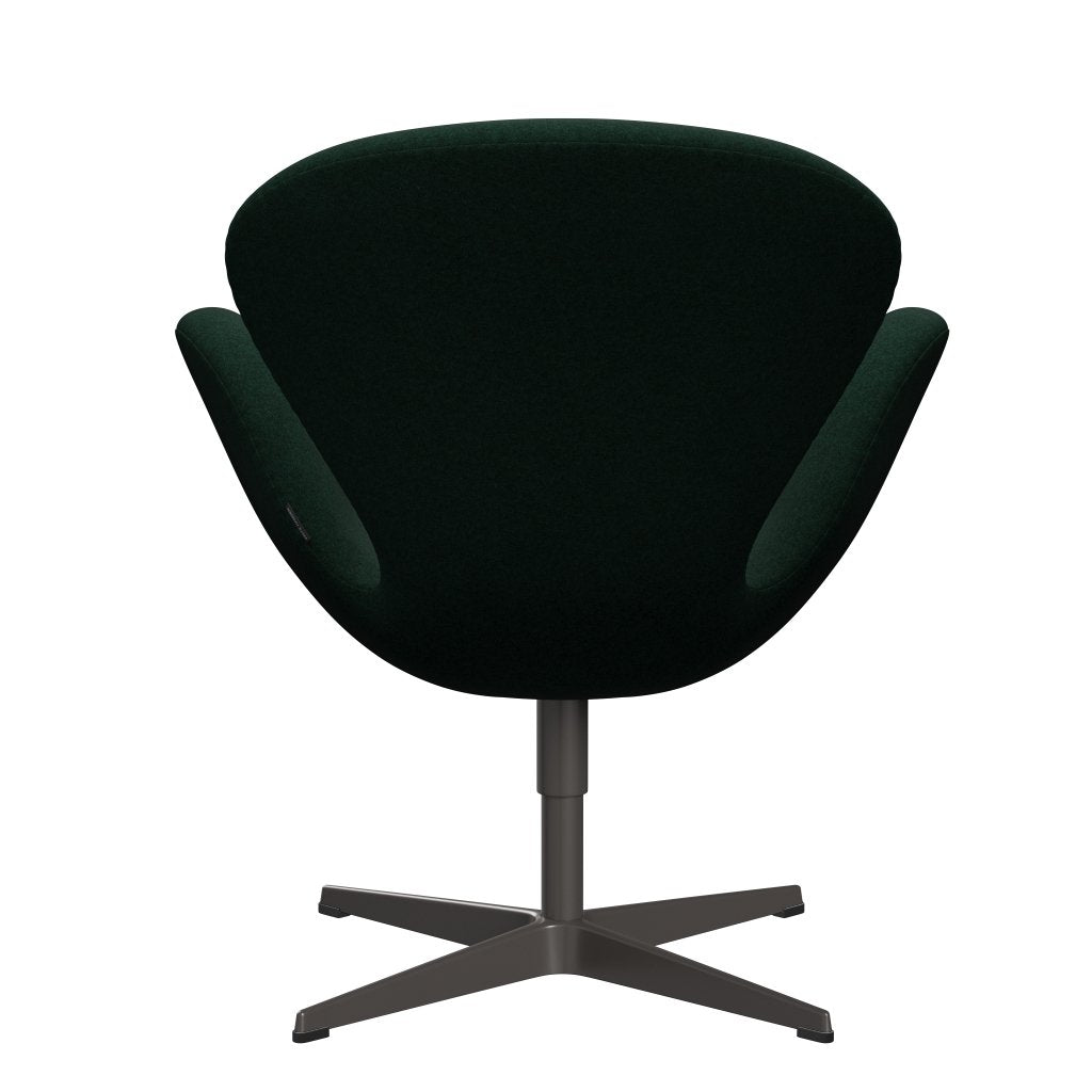 Fritz Hansen Swan Lounge Chair, Warm Graphite/Divina Melange Dark Green (871)