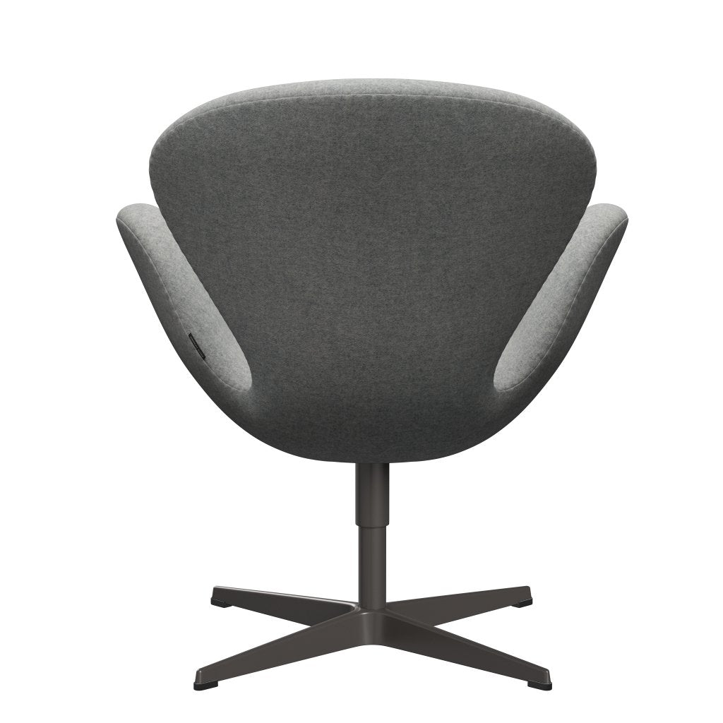 Fritz Hansen Chaise salon de cygne, graphite chaud / divina melange gris clair