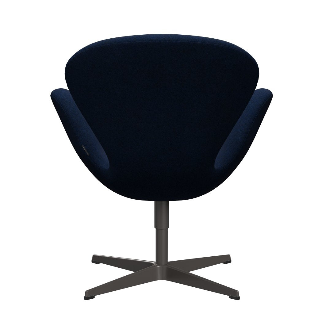 Fritz Hansen Swan Lounge Stuhl, warmer Graphit/Divina Melange Navy Dunkelheit