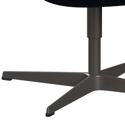 Sedia fritz Hansen Swan Lounge, calda grafite/Divina Melange Navy Dark