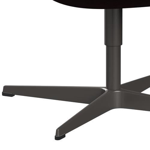 Sedia fritz Hansen Swan Lounge, calda grafite/Divina Melange Dark