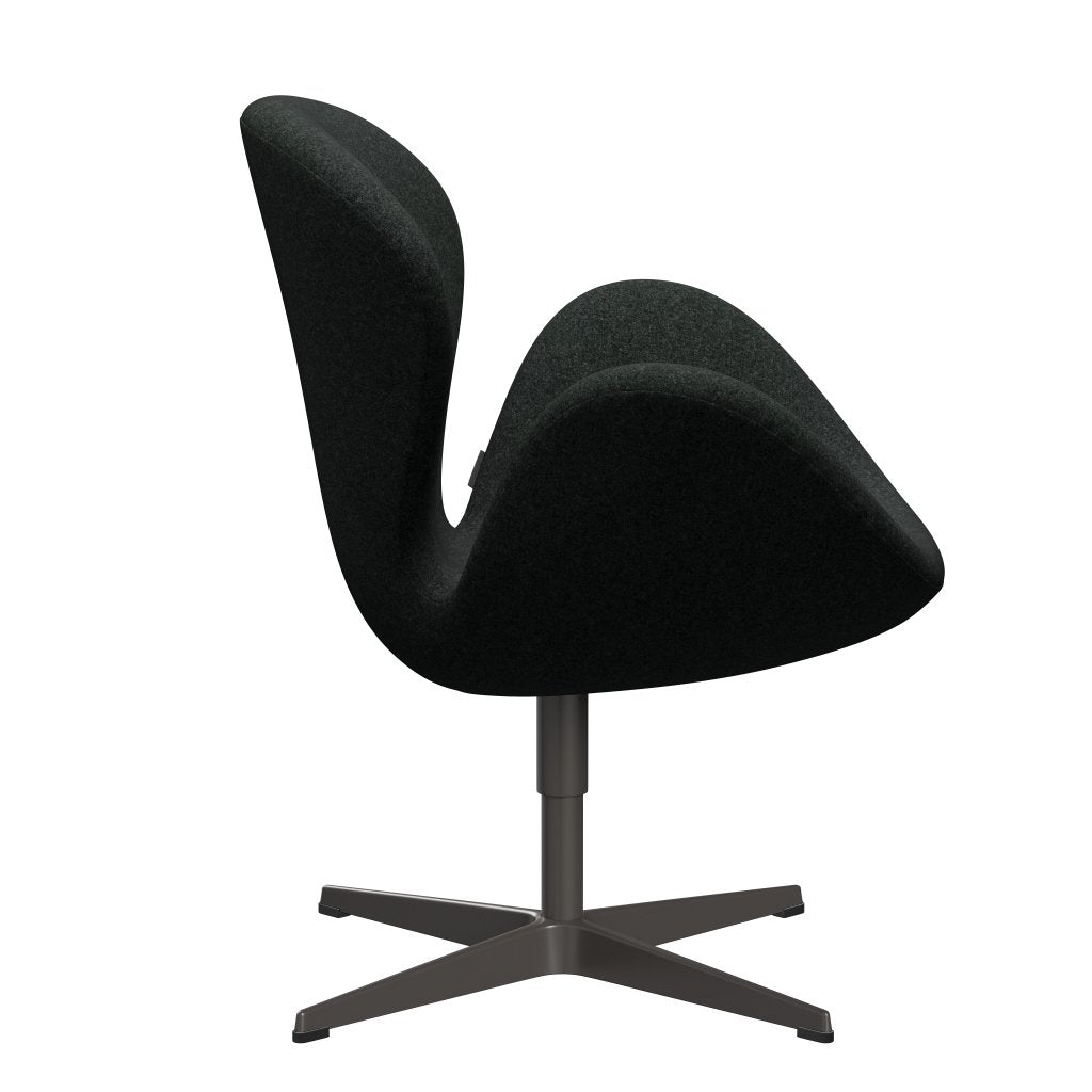 Sedia fritz Hansen Swan Lounge, calda grafite/Divina Melange Salt & Pepe