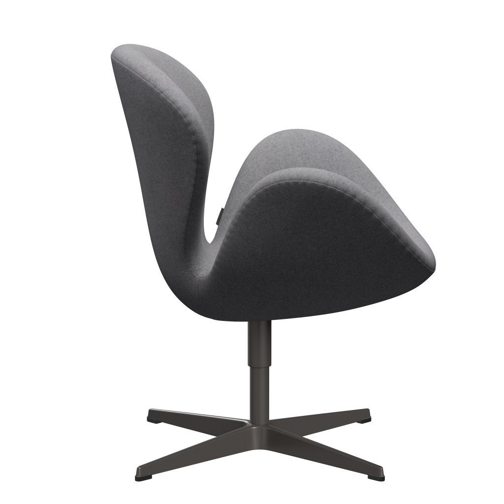 Fritz Hansen Swan Lounge Stuhl, warmes Graphit/Divina Melange Stone Grey