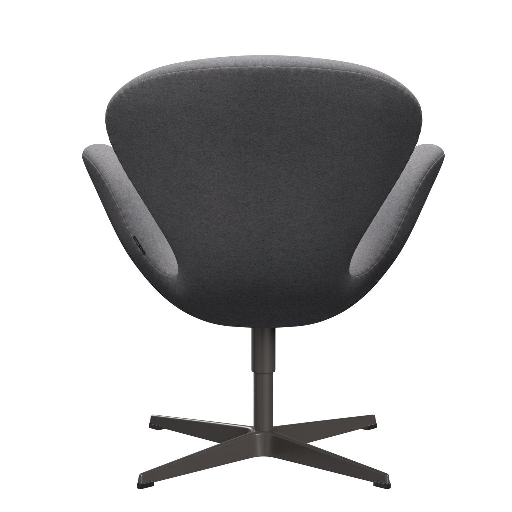 Fritz Hansen Swan Lounge Stuhl, warmes Graphit/Divina Melange Stone Grey