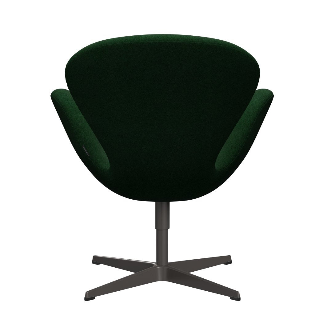 Sillón Fritz Hansen Swan, grafito cálido/Divina Melange Forest Green