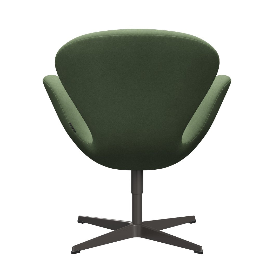 Fritz Hansen Swan Lounge Chair, warmes Graphit/Divina Olivengrün