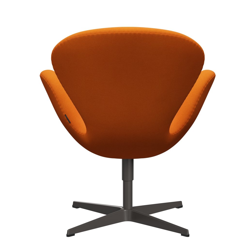 Fritz Hansen Swan Lounge stol, varm grafit/Divina Orange (444)