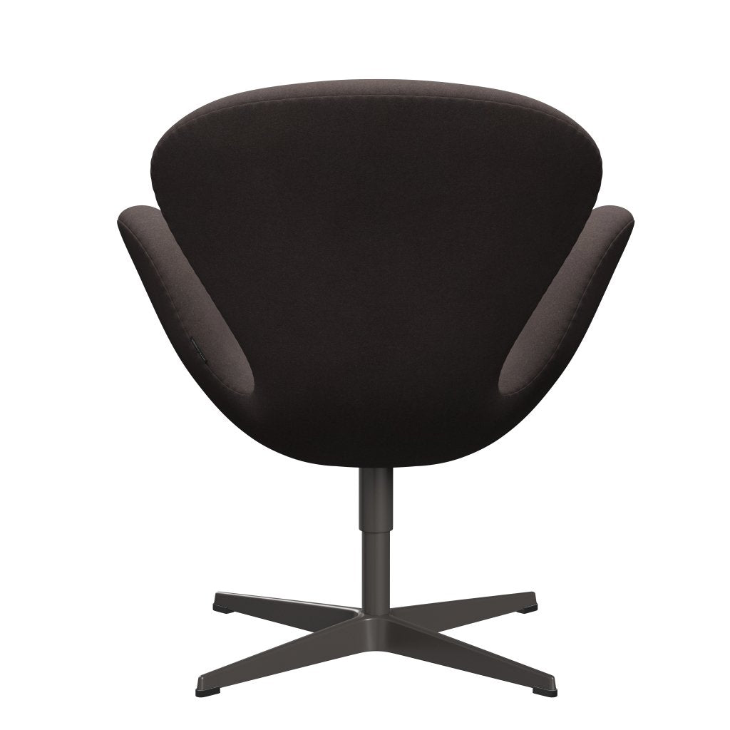 Fritz Hansen Swan Lounge stol, varm grafit/divina pastelbrun