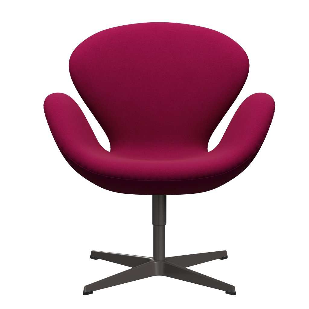 Fritz Hansen Swan Lounge Silla, Grafito cálido/Divina Pink Dark