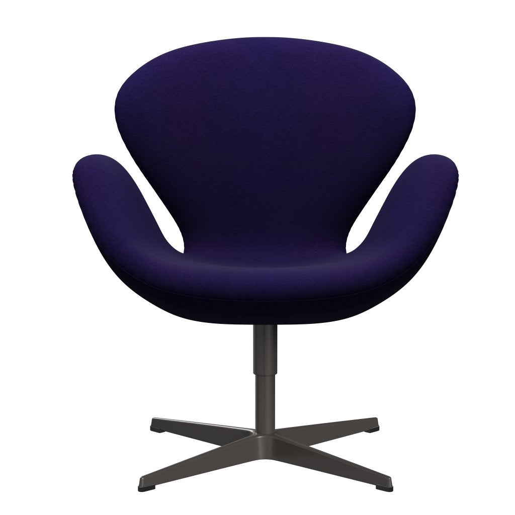 Fritz Hansen Swan Lounge -tuoli, lämmin grafiitti/Divina Violet Dark (692)