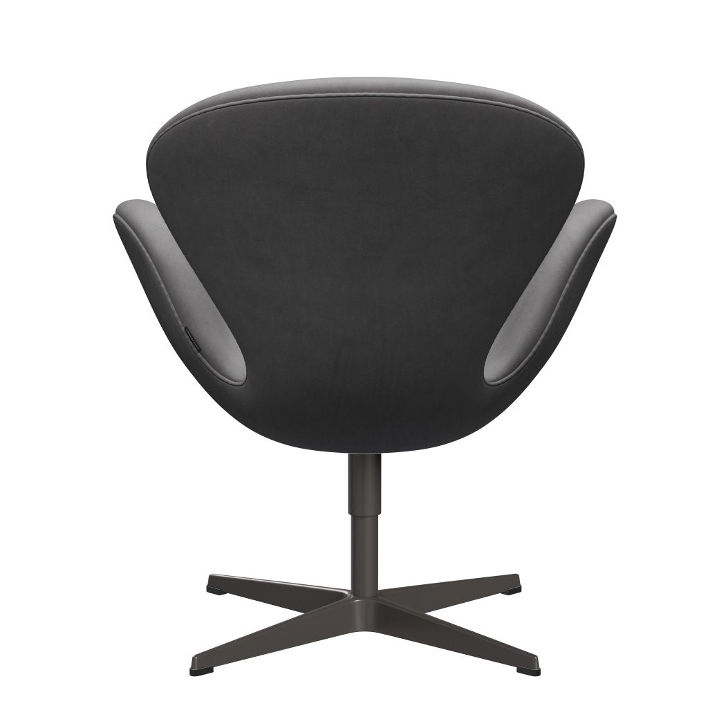 Sedia da salotto Fritz Hansen Swan, Caldo Grafite/Embrace Cioccolato