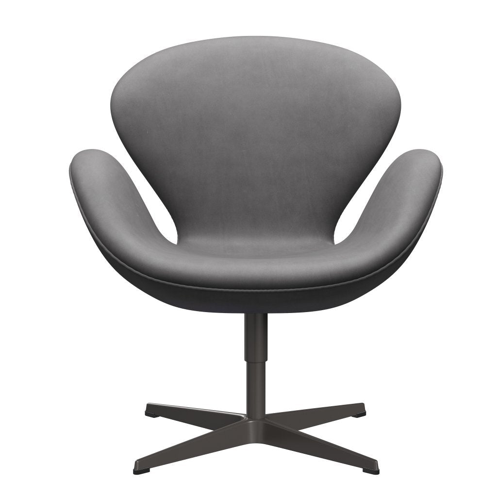 Sedia da salotto Fritz Hansen Swan, Caldo Grafite/Embrace Cioccolato