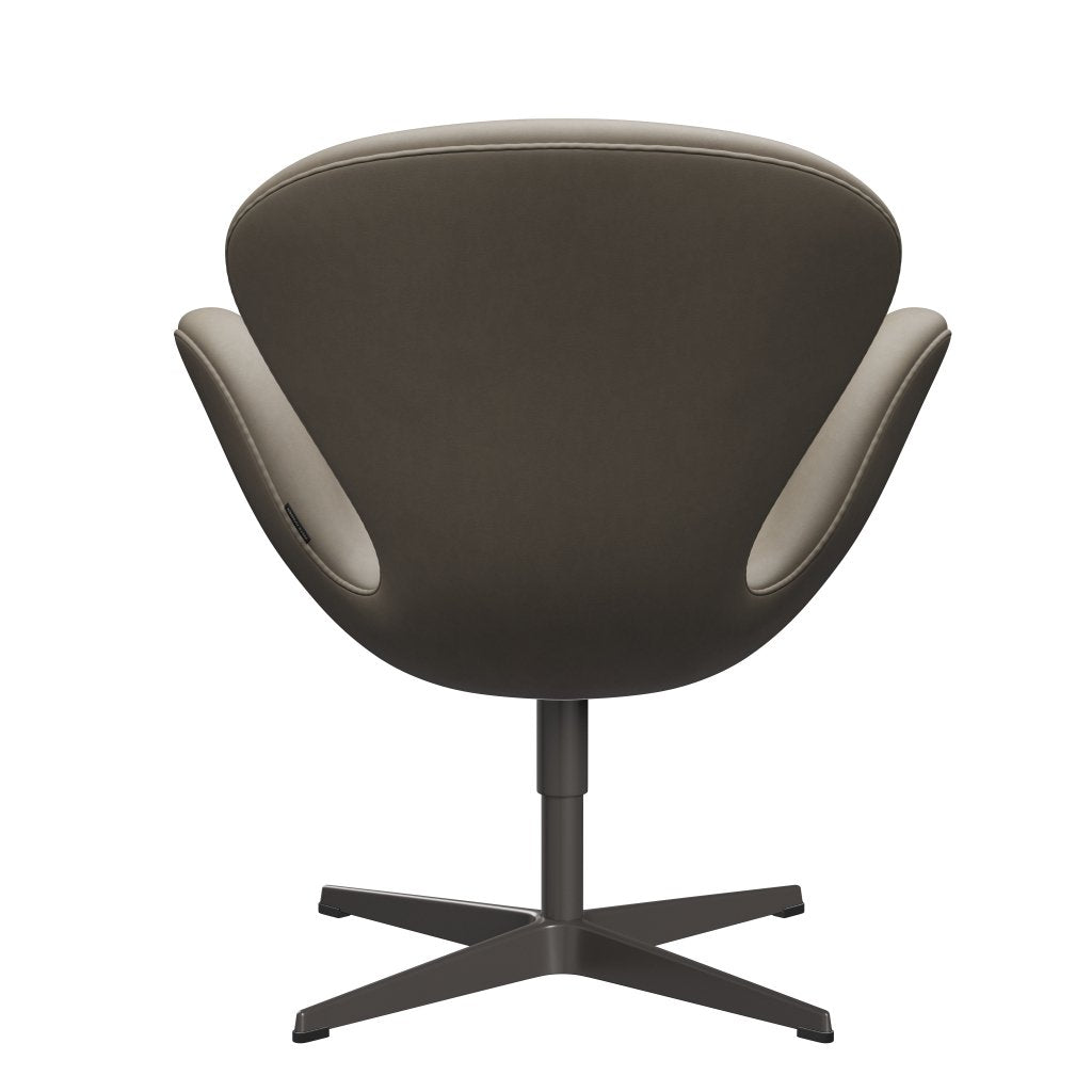 Sedia da salotto Fritz Hansen Swan, grafite calda/grigio chiaro essenziale