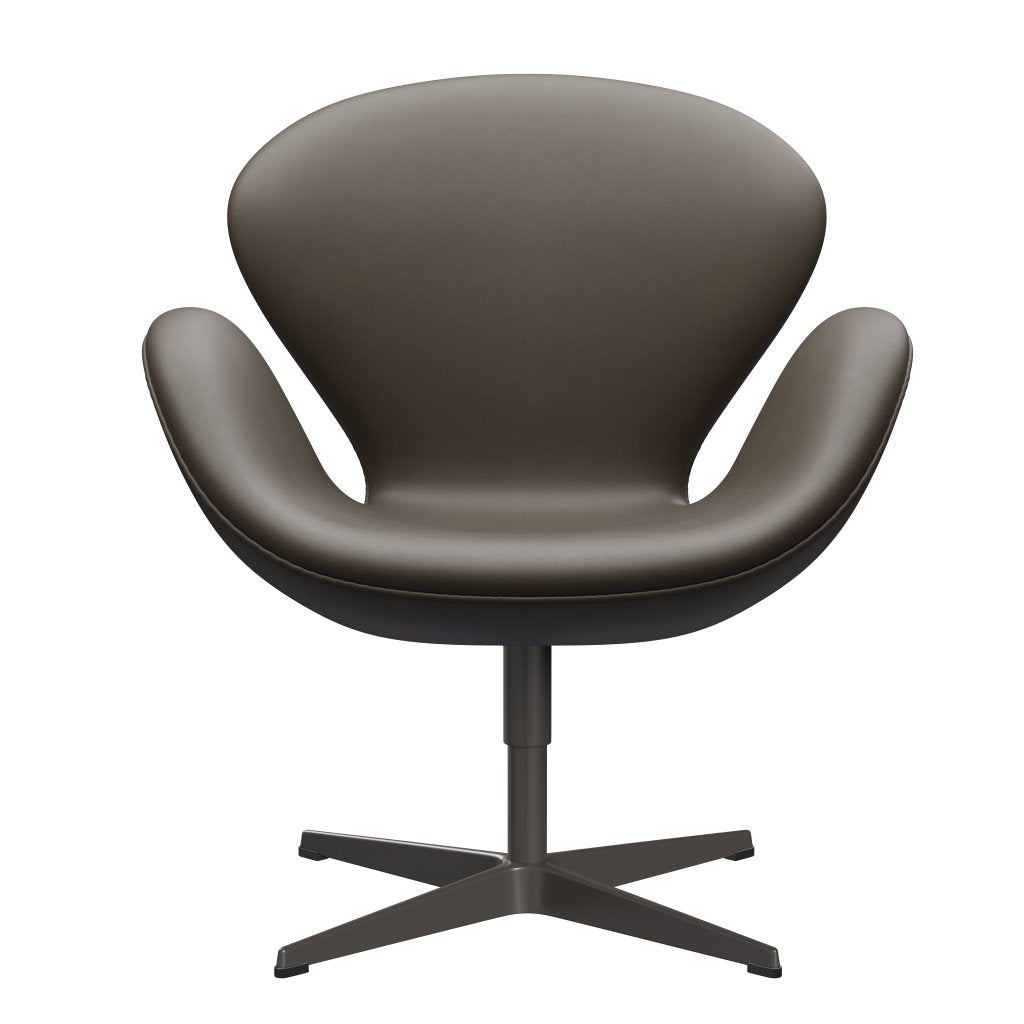 Sedia da salone Fritz Hansen Swan, calda grafite/pietra essenziale