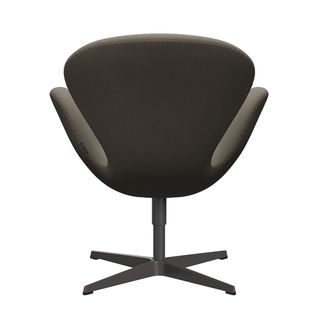 Fritz Hansen Chaise salon de cygne, graphite chaud / renommée beige (61003)